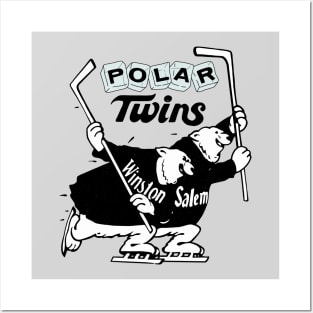 Defunct Winston Salem Polar Twins Hockey 1975 Posters and Art